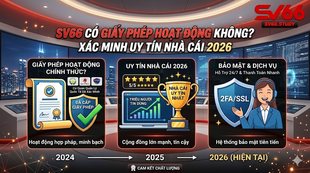 SV66 Có Giấy Phép Hoạt Động Không? Kiểm Chứng Uy Tín 2026